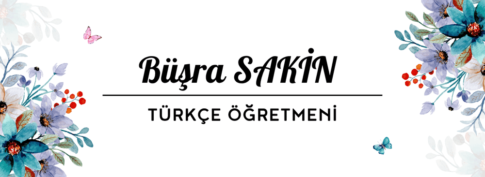 Mavi ve Turkuaz Çiçekli Suluboya Masa İsimliği – Model 32